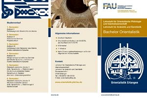 Studium Study Lehrstuhl Fur Orientalische Philologie Und Islamwissenschaft Lehrstuhl Fur Arabistik Und Semitistik